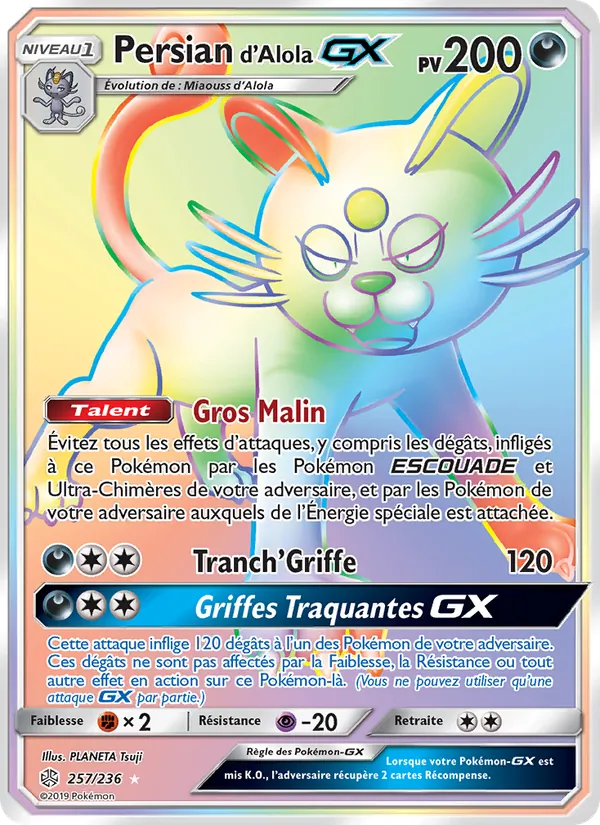 Persian d’Alola GX (Éclipse Cosmique #257/236)