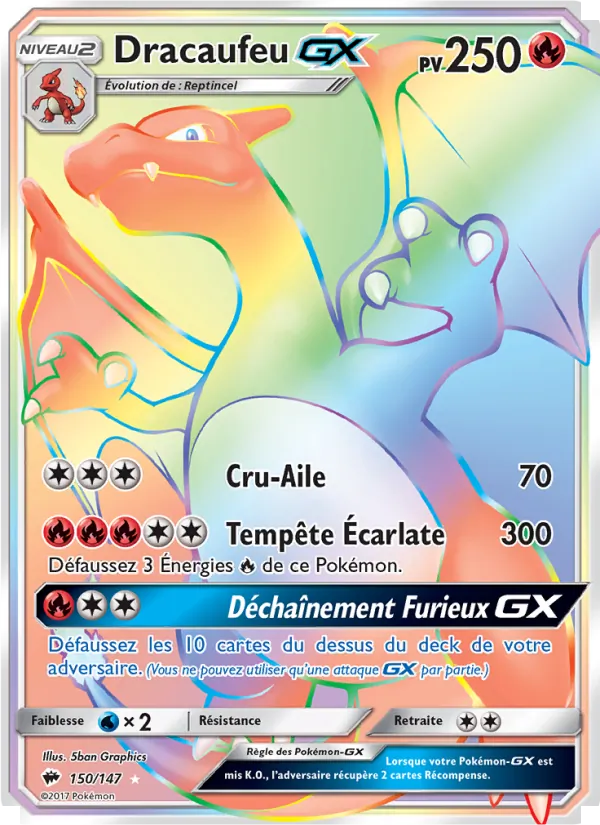 Dracaufeu GX (Ombres Ardentes #150/147)