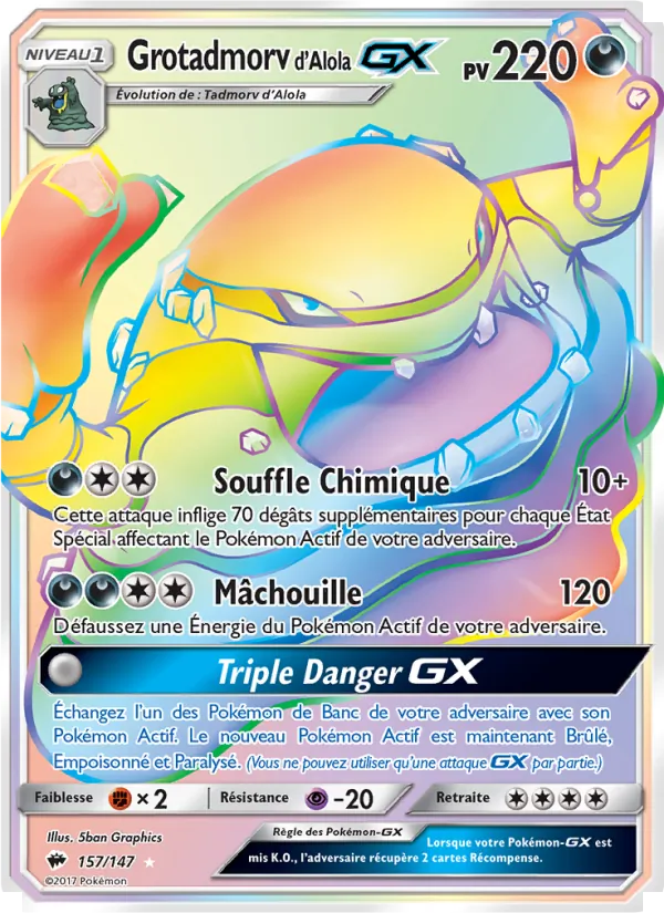 Grotadmorv d’Alola GX (Ombres Ardentes #157/147)