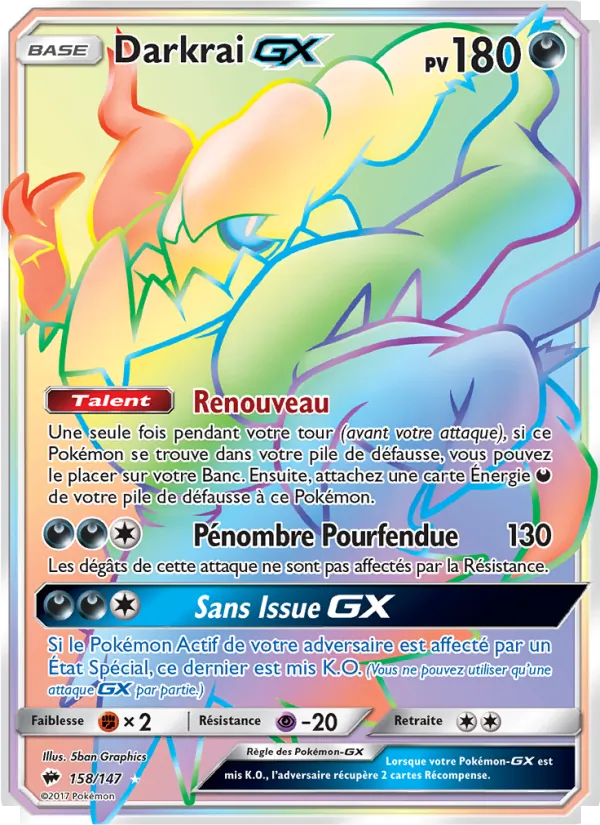 Darkrai GX (Ombres Ardentes #158/147)