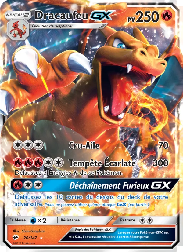 Dracaufeu GX (Ombres Ardentes #20/147)