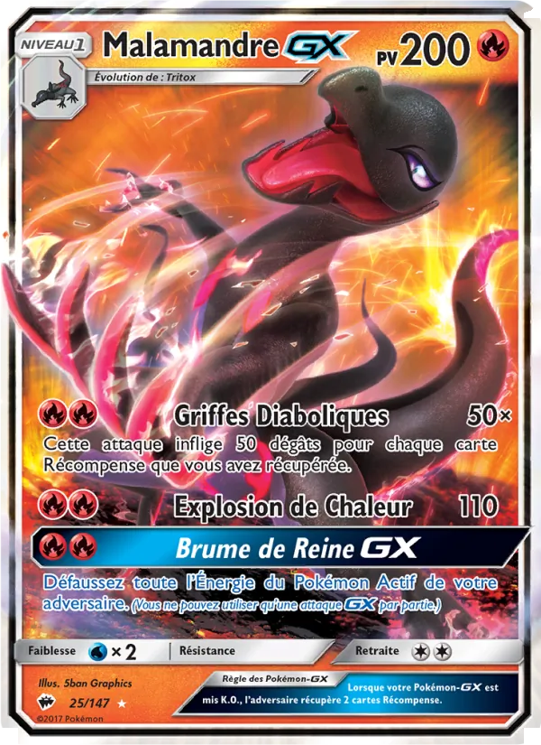 Malamandre GX (Burning Shadows #25/147)