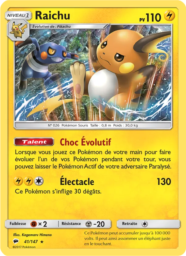 Raichu (Ombres Ardentes #41/147)