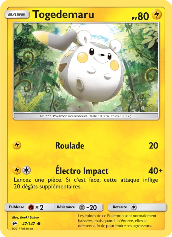 Togedemaru (Burning Shadows #47/147)
