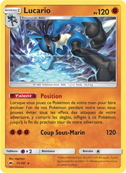 Lucario (Ombres Ardentes #71/147)