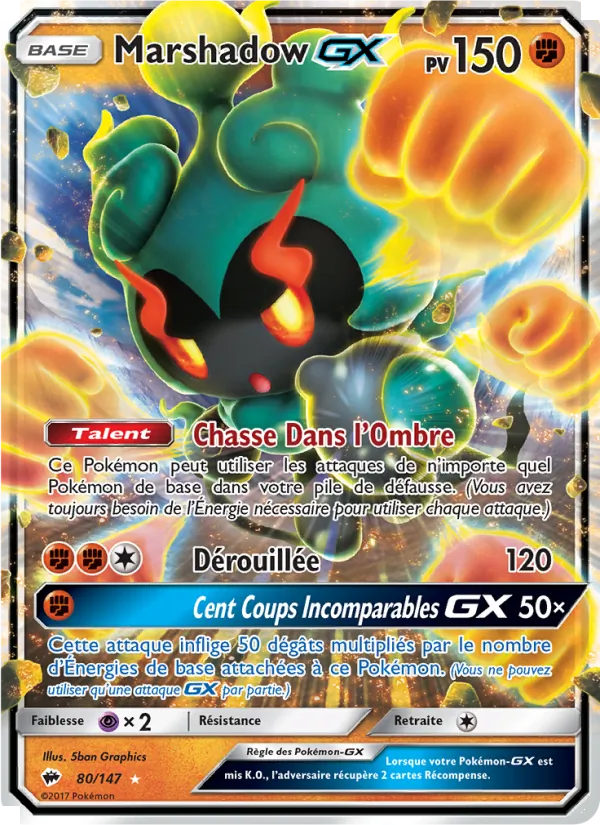 Marshadow GX (Burning Shadows #80/147)