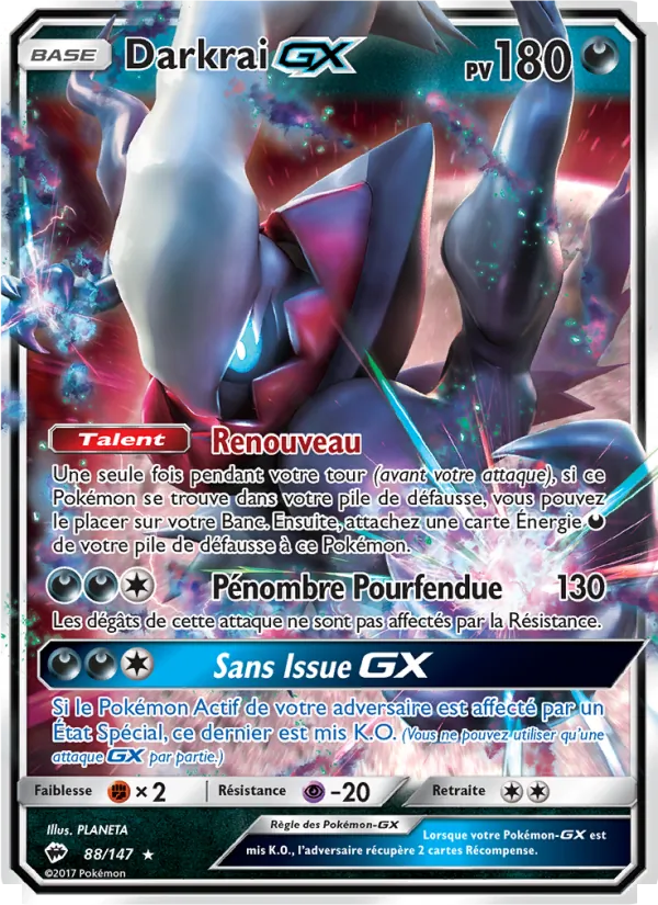 Darkrai GX (Ombres Ardentes #88/147)