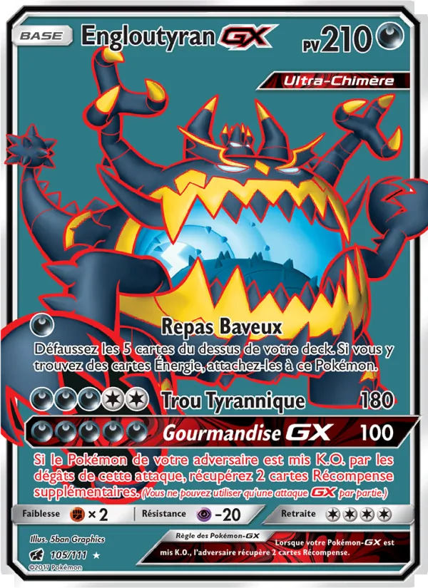 Engloutyran GX (Crimson Invasion #105/111)