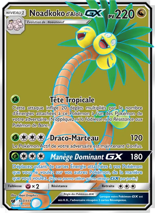 Noadkoko d’Alola GX (Crimson Invasion #107/111)