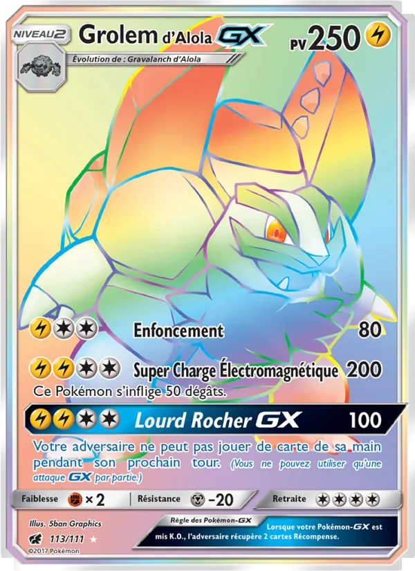 Grolem d’Alola GX (Invasion Carmin #113/111)