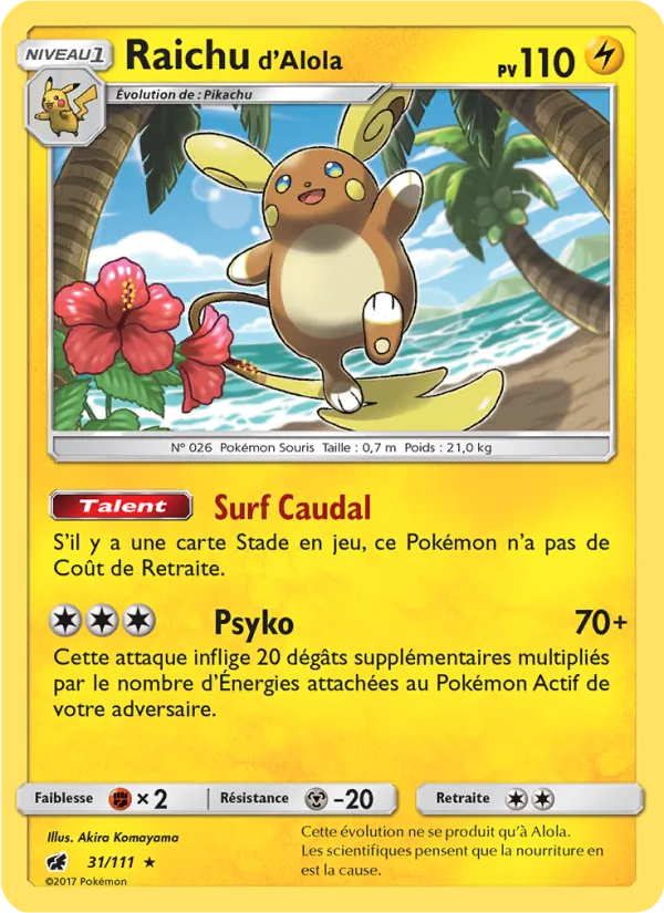 Raichu d’Alola (Invasion Carmin #31/111)