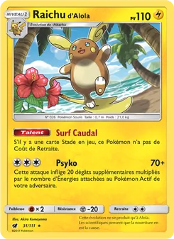 Raichu d’Alola (Invasion Carmin #31/111)