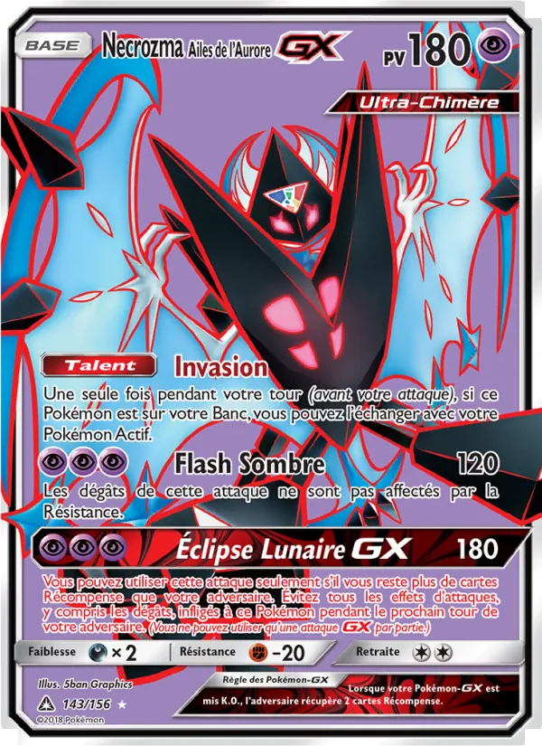 Necrozma Ailes de l’Aurore GX (Ultra Prism #143/156)
