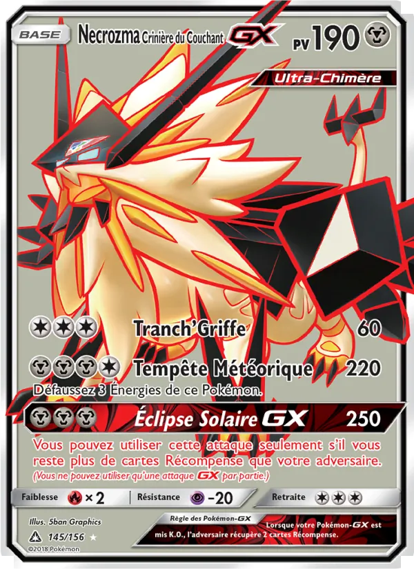 Necrozma Crinière du Couchant GX (Ultra Prism #145/156)