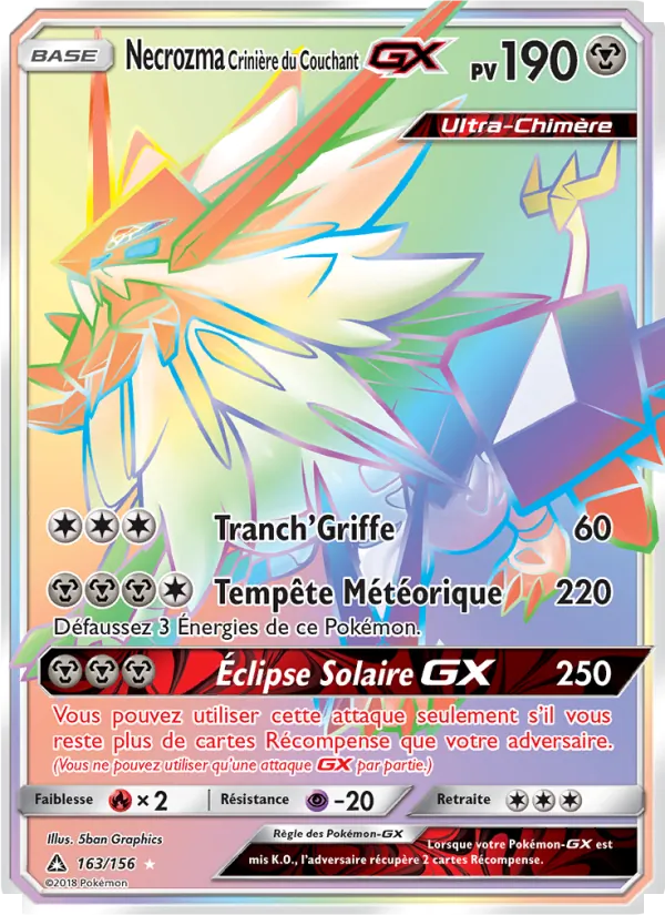 Necrozma Crinière du Couchant GX (Ultra Prism #163/156)