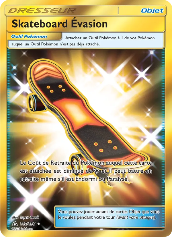 Skateboard Évasion (Ultra Prism #167/156)