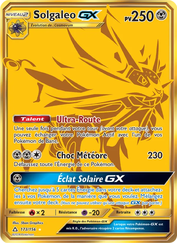 Solgaleo GX (Ultra Prism #173/156)