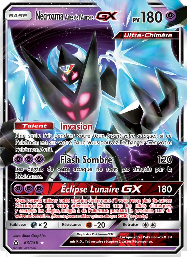 Necrozma Ailes de l’Aurore GX (Ultra-Prisme #63/156)