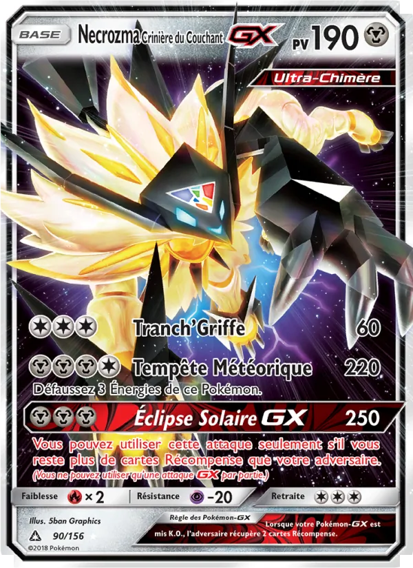 Necrozma Crinière du Couchant GX (Ultra Prism #90/156)