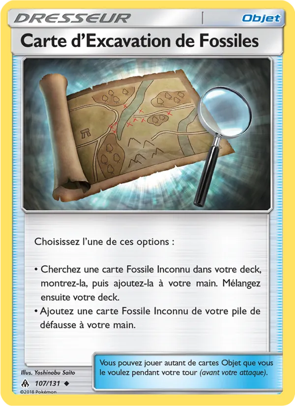 Carte d’Excavation de Fossiles (Forbidden Light #107/131)