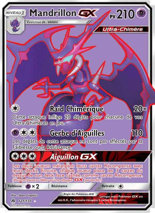 Mandrillon GX (Forbidden Light #121/131)