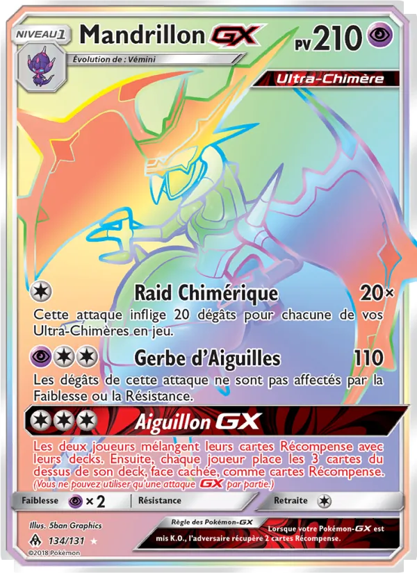 Mandrillon GX (Forbidden Light #134/131)