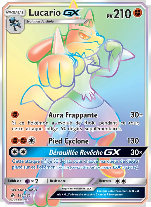 Lucario GX (Lumière Interdite #135/131)