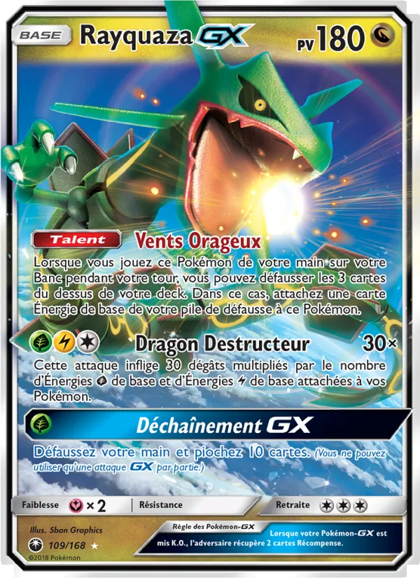Rayquaza GX (Tempête Céleste #109/168)