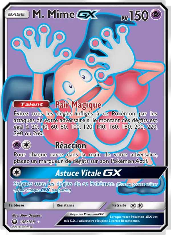 M. Mime GX (Tempête Céleste #156/168)
