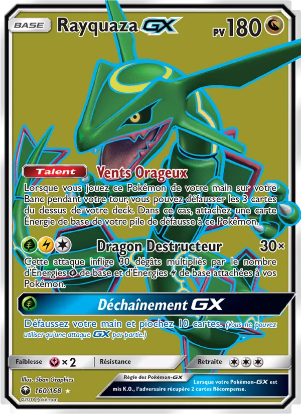Rayquaza GX (Tempête Céleste #160/168)