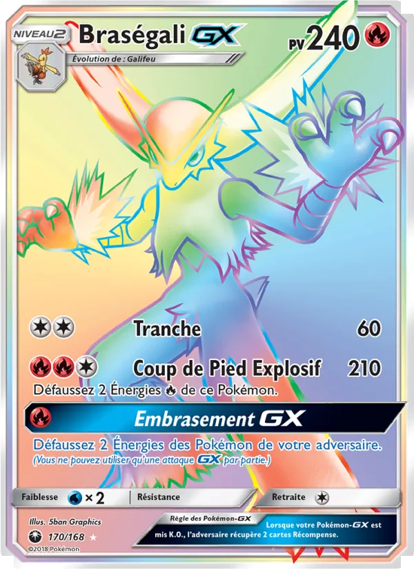 Braségali GX (Tempête Céleste #170/168)