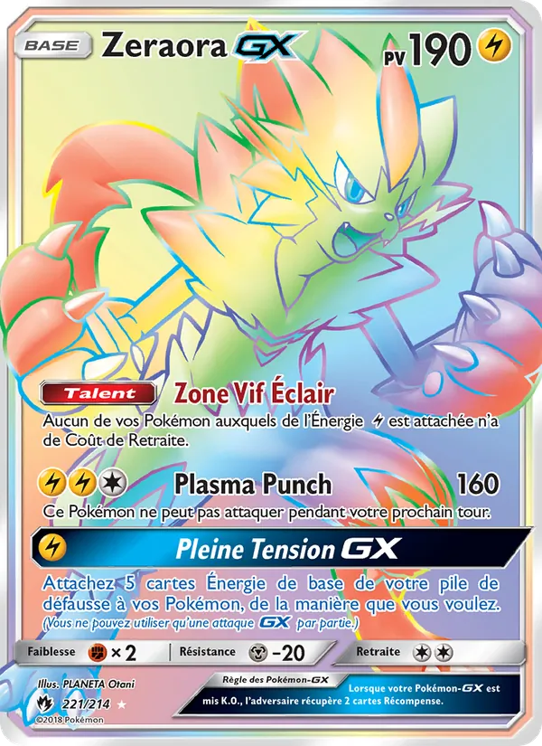 Zeraora GX (Tonnerre Perdu #221/214)
