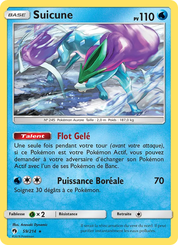 Suicune (Tonnerre Perdu #59/214)