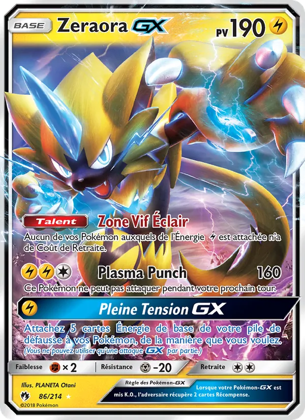 Zeraora GX (Tonnerre Perdu #86/214)