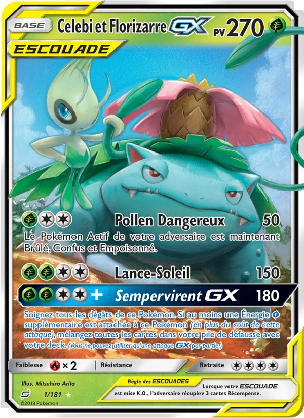Celebi et Florizarre GX (Duo de Choc #1/181)