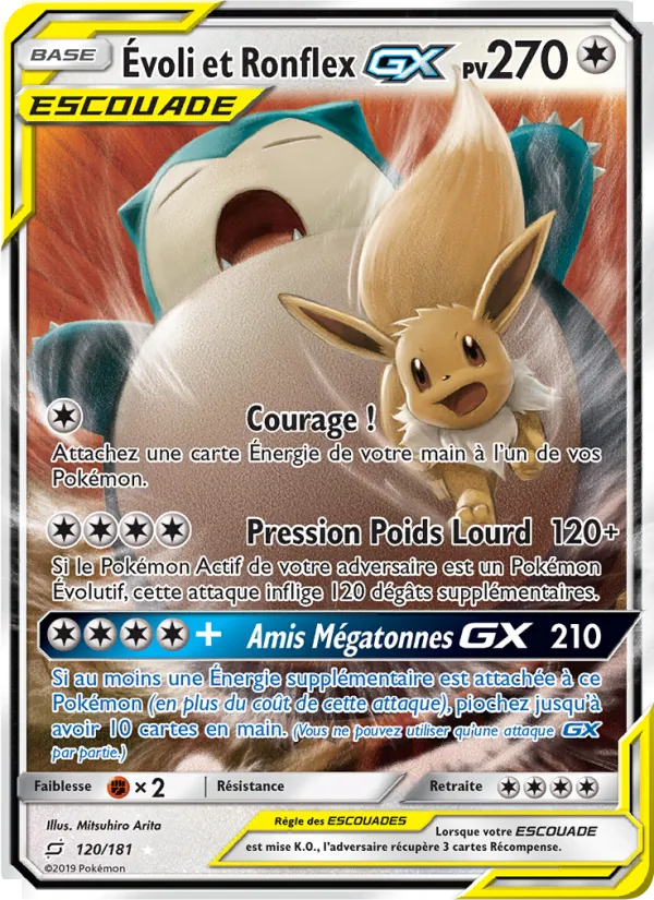 Évoli et Ronflex GX (Team Up #120/181)