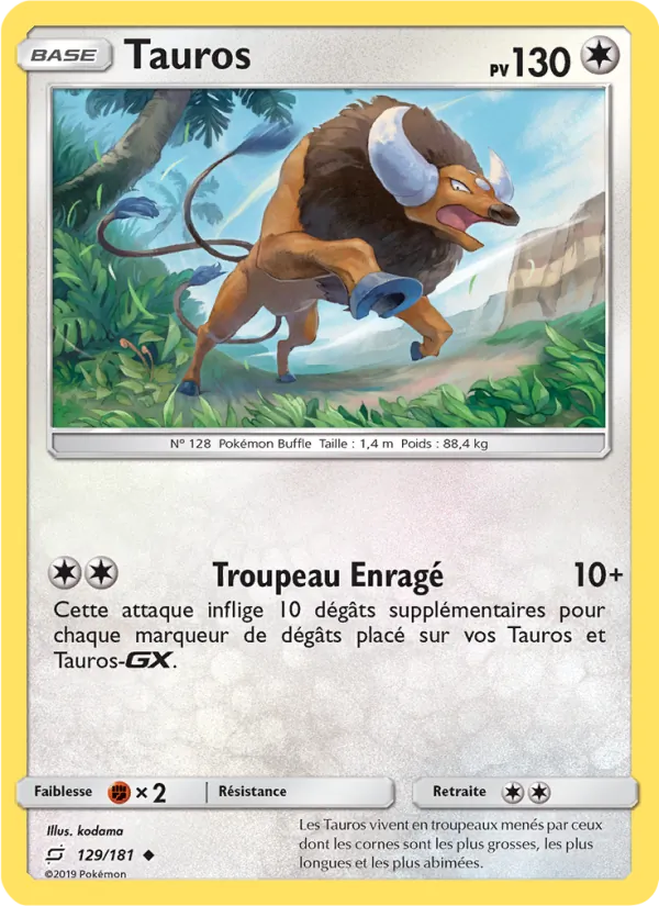 Tauros (Team Up #129/181)