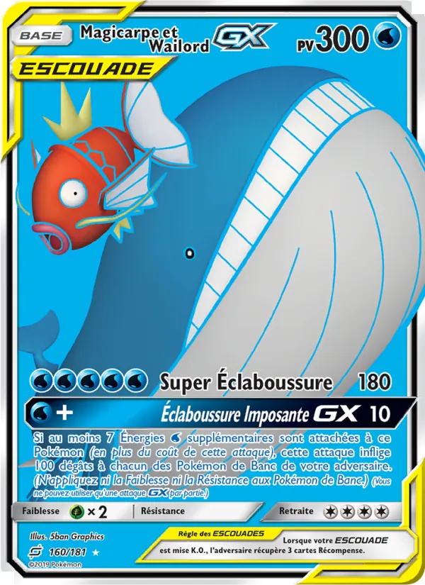 Magicarpe et Wailord GX (Team Up #160/181)