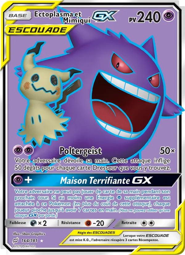 Ectoplasma et Mimiqui GX (Duo de Choc #164/181)