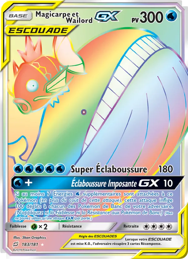 Magicarpe et Wailord GX (Team Up #183/181)