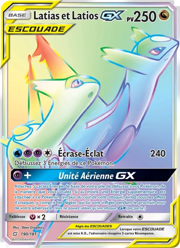 Latias et Latios GX (Duo de Choc #190/181)