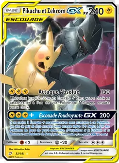 Pikachu et Zekrom GX (Duo de Choc #33/181)