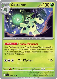 Cacturne (Écarlate et Violet #006/198)