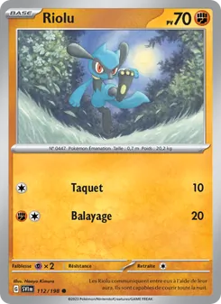 Riolu (Écarlate et Violet #112/198)