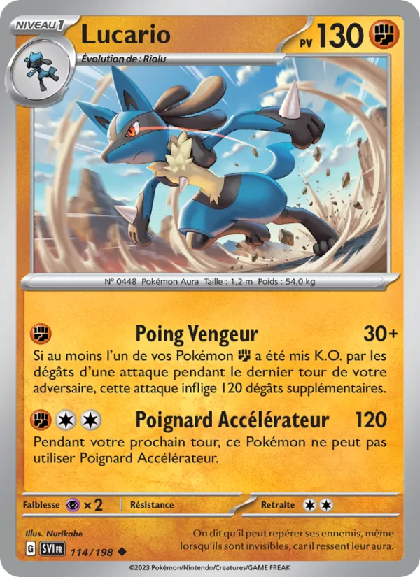 Lucario (Écarlate et Violet #114/198)