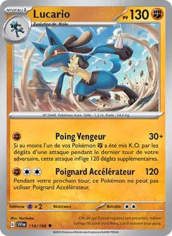 Lucario (Écarlate et Violet #114/198)
