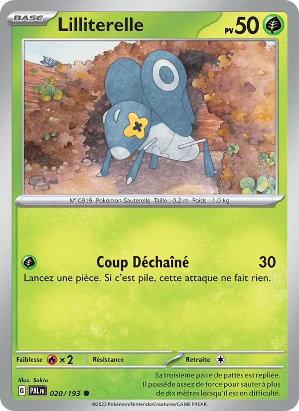 Lilliterelle (Évolutions à Paldea #020/193)
