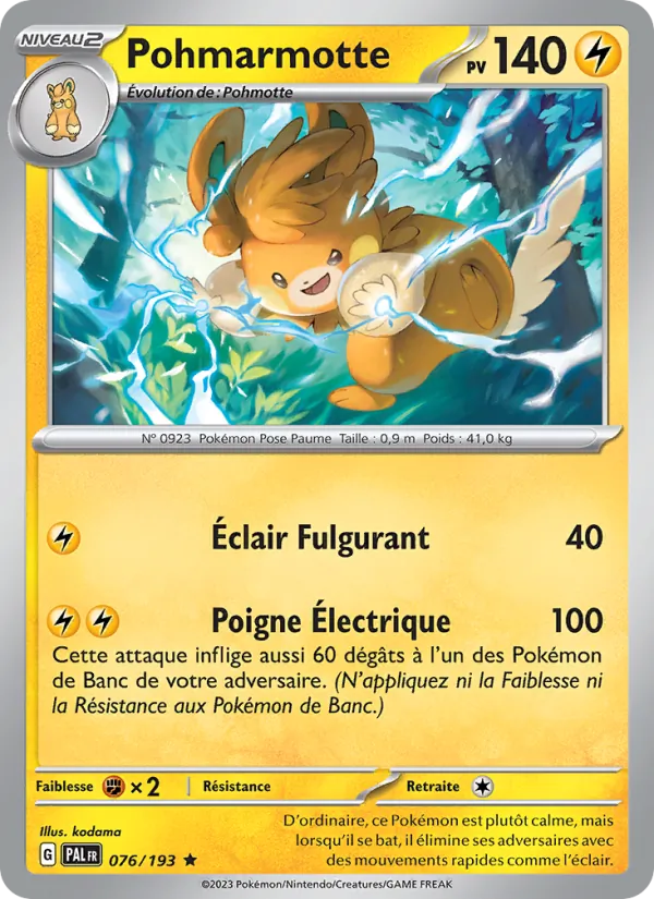 Pohmarmotte (Évolutions à Paldea #076/193)