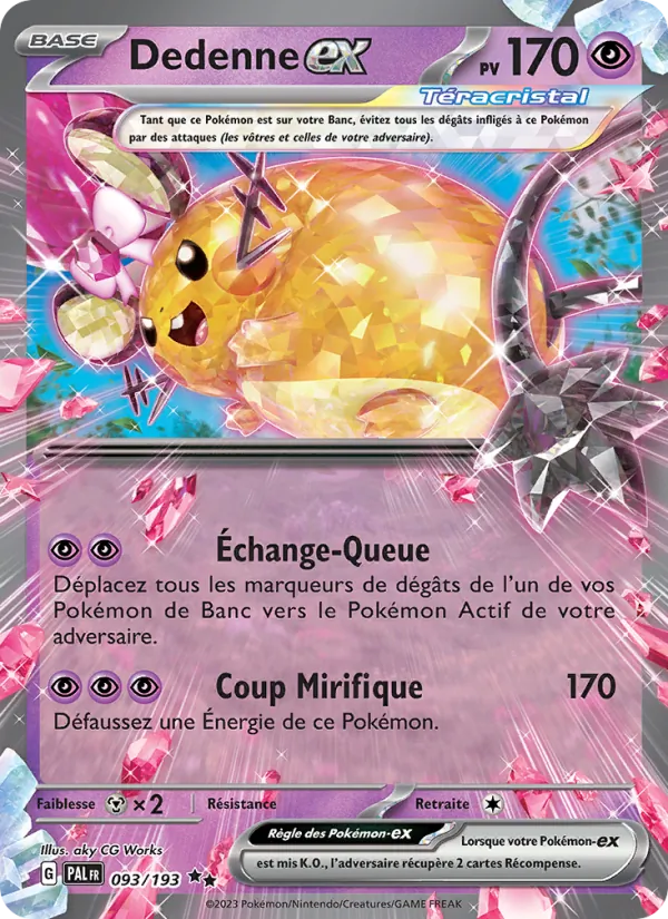 Dedenne-ex (Évolutions à Paldea #093/193)