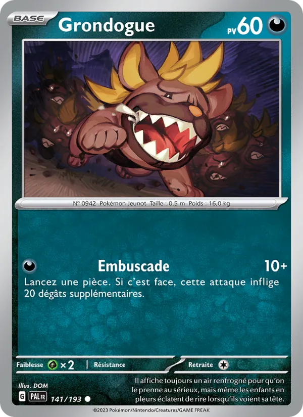Grondogue (Évolutions à Paldea #141/193)